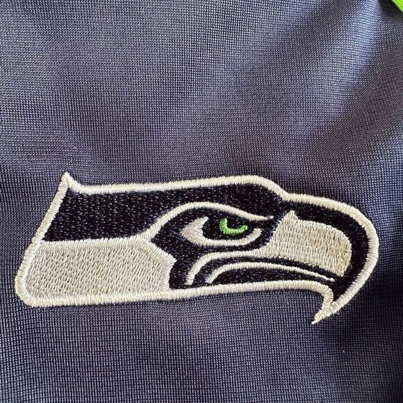 NFL  Seattle Seahawks Zip Up Jacket Blue and Green| Women Size Large - Picture 11 of 16